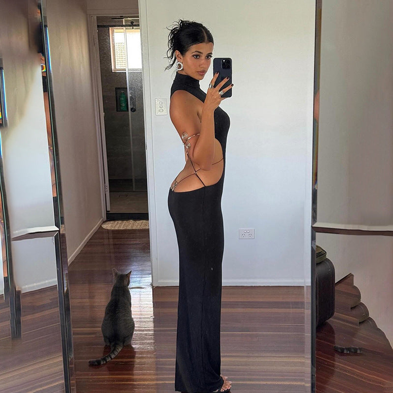 Women’s Backless Bow Dress