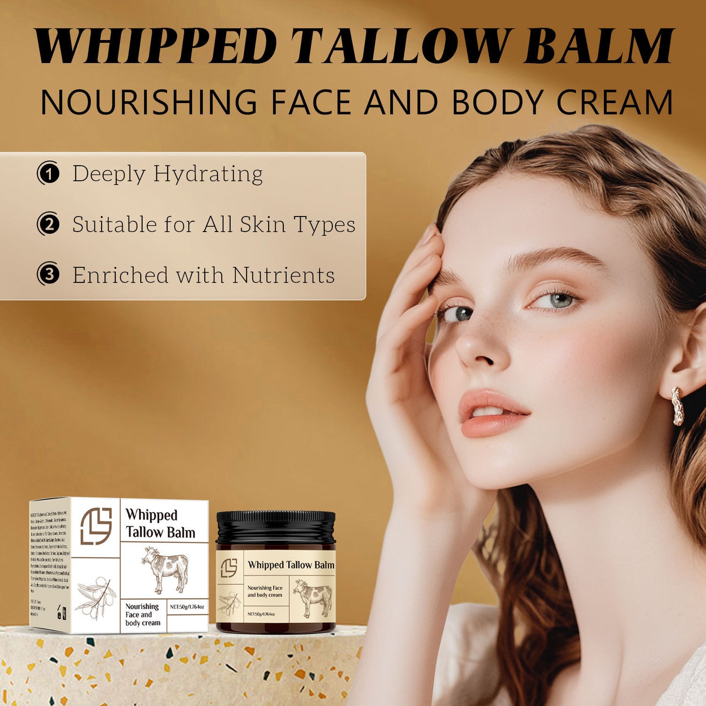 Beef Tallow Moisturizing Balm 50g