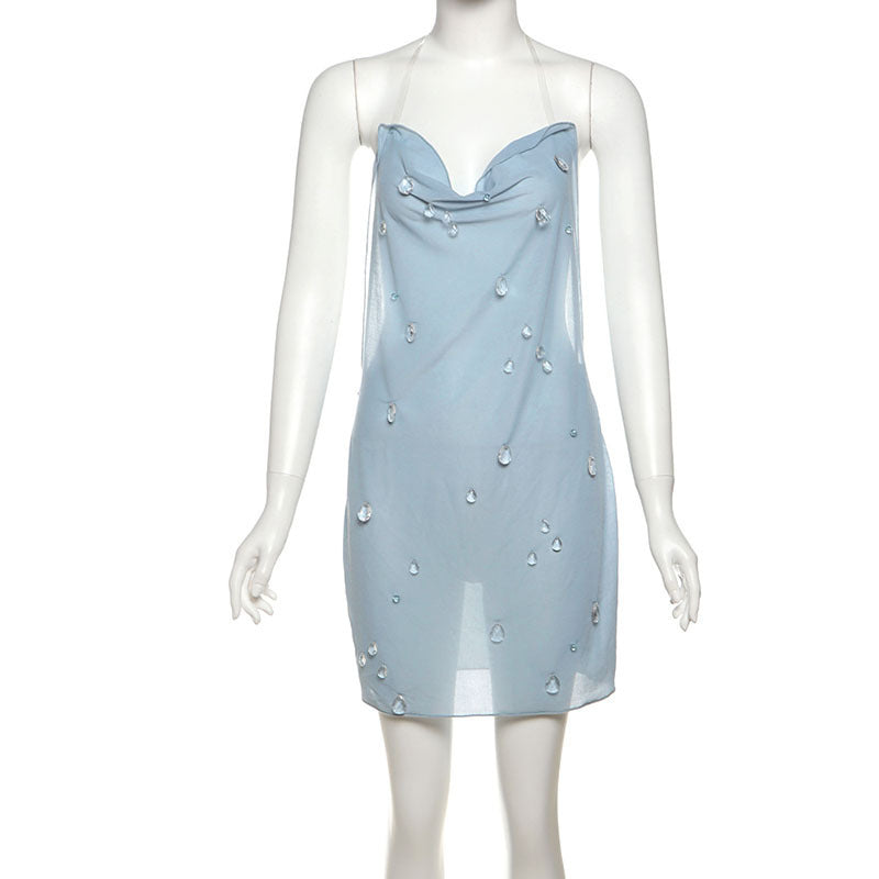 Women’s Halter Sheath Jumpsuit Dress