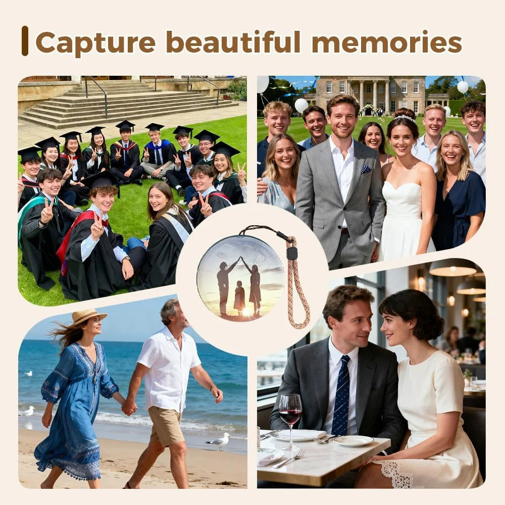 3D Crystal Ball Video Player – Personalized Electronic Memory Display Lamp (2.7" Pixel Screen, 4GB)