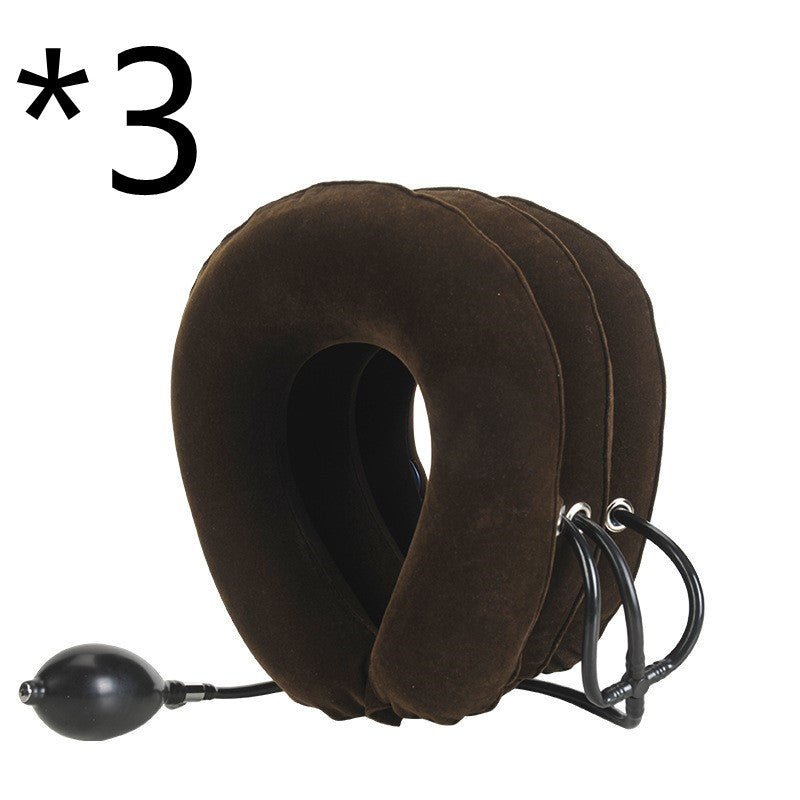 S-Cervical Inflatable Neck Traction Device – Adjustable Neck Stretcher for Instant Pain Relief (Blue)