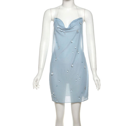 Women’s Halter Sheath Jumpsuit Dress