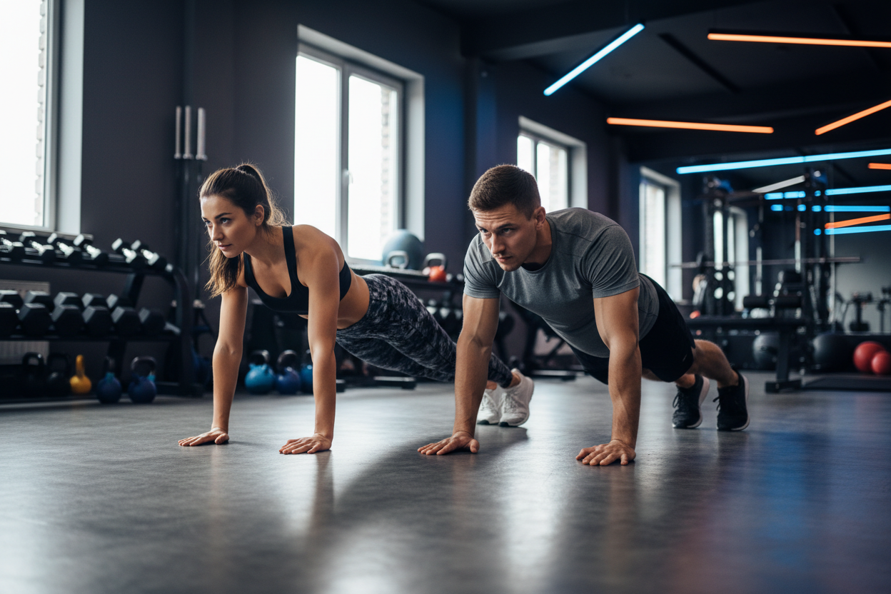 Fitness image of female and male 